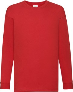 Fruit of the Loom SC61007 - KIDS VALUEWEIGHT LONG SLEEVE (61-007-0) Red