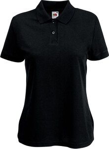 Fruit of the Loom SC63212 - Ladyfit 65/35 Polo (63-212-0) Black