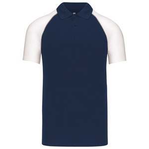 Kariban K226 - POLO BASE BALL - CONTRAST POLO SHIRT Navy/White