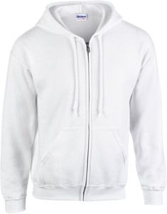 Gildan GI18600 - Heavy Blend Adult Full Zip Hooded Sweatshirt White