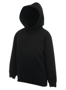 Fruit of the Loom SS273 - Classic 80/20 kids hooded sweatshirt Black