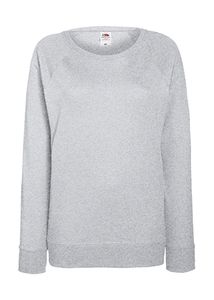 Fruit of the Loom 62-146-0 - Lady-Fit Lightweight Raglan Sweat Heather Grey