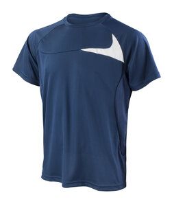 Spiro S182M -  dash training shirt Navy/ White