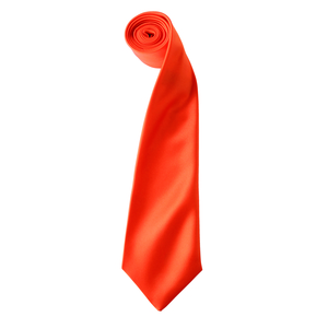 Premier PR750 - 'Colours' Satin Tie Orange