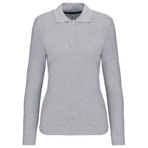 Kariban K244 - LADIES' LONG SLEEVE PIQUE POLO SHIRT Oxford Grey