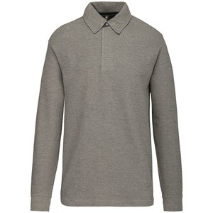 Kariban K221 - FRENCH RIB - POLO SWEATSHIRT Grey / Dark Grey