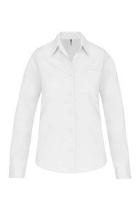 Kariban K542 - LADIES LONG SLEEVE EASY CARE COTTON POPLIN SHIRT