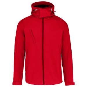 Kariban K413 - MEN'S HOODED SOFTSHELL JACKET Red