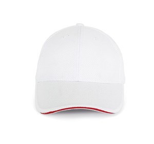 K-up KP207 - SPORTS CAP White/ Red
