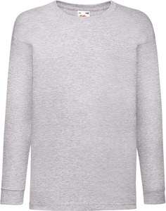 Fruit of the Loom SC61007 - KIDS VALUEWEIGHT LONG SLEEVE (61-007-0) Heather Grey