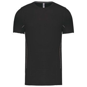 ProAct PA465 - MEN'S SHORT SLEEVE SPORTS T-SHIRT Black / Silver