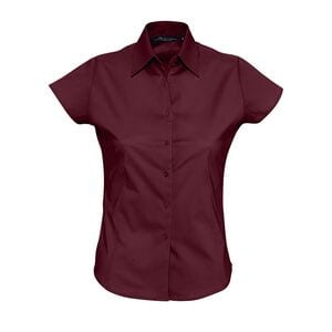 SOL'S 17020 - Excess Short Sleeve Stretch Women's Shirt Bordeaux moyen