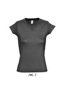 SOL'S 11388 - MOON Women's V Neck T Shirt Deep Heather