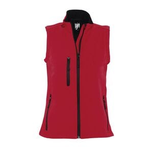 SOL'S 46801 - RALLYE WOMEN Sleeveless Soft Shell Jacket Rouge piment