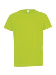 SOL'S 01166 - SPORTY KIDS Kids' Raglan Sleeve T Shirt Neon Green