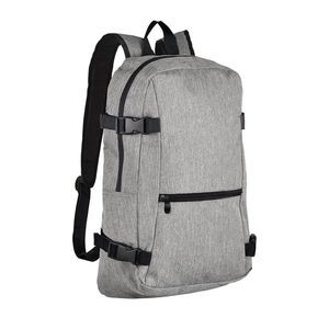 SOL'S 01394 - WALL STREET 600 D Polyester Backpack Heather Gray