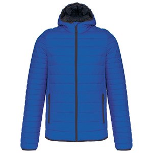 Kariban K6110 - Men's lightweight hooded down jacket Light Royal Blue