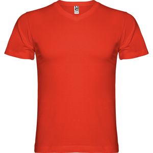 Roly CA6503 - SAMOYEDO Tubular short-sleeve t-shirt with 2-layer v-neck
