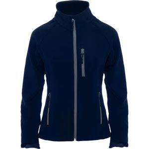 Roly SS6433 - ANTARTIDA WOMAN 2-layer softshell with inverted sealed-effect zip Navy Blue