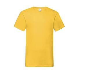 Fruit of the Loom SC234 - Men'S V-Neck Tee Shirt Valueweight Sunflower