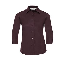 Russell Collection JZ46F - 3/4 Sleeve Fitted Shirt Port