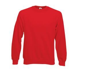 Fruit of the Loom SC260 - Men's Raglan Sleeve Jumper Red