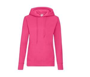 Fruit of the Loom SC269 - Women's Hoodie With Kangaroo Pocket Fuchsia