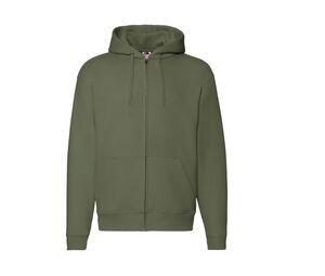 Fruit of the Loom SC274 - Men's large zip hoodie Classic Olive