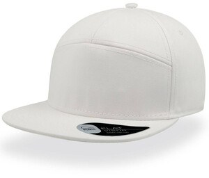 Atlantis AT055 - 7-panel cap with flat visor White