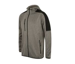 Finden & Hales LV622 - Adult's Active Softshell Jacket Dark Grey Marl/Black