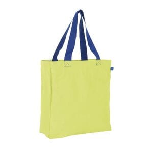 SOL'S 01672 - Lenox Shopping Bag Neon Lime/Royal Blue