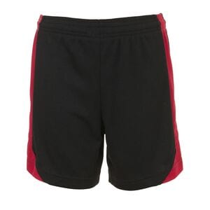 SOL'S 01720 - OLIMPICO KIDS Kids' Contrast Shorts Black / Red