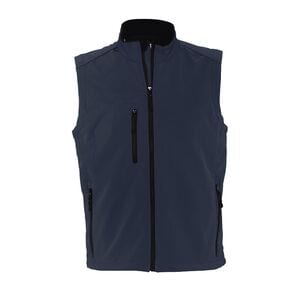 SOL'S 46601 - RALLYE MEN Sleeveless Soft Shell Jacket French Navy