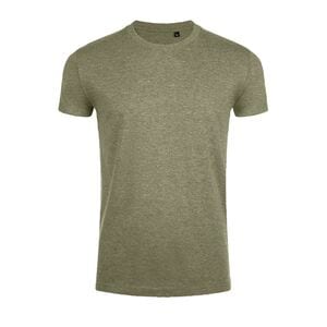 SOL'S 00580 - Imperial FIT Men's Round Neck Close Fitting T Shirt Heather khaki