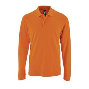 SOL'S 02087 - Perfect Lsl Men Long Sleeve Piqué Polo Shirt Orange