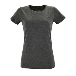 SOL'S 02758 - Regent Fit Women Round Collar Fitted T Shirt Charcoal Melange