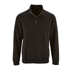 SOL'S 02088 - Stan Men's Zip High Collar Sweatshirt Black
