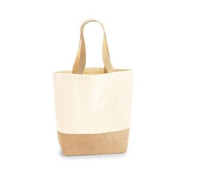 Westford mill WM450 - Jute Base Canvas Shopper Natural