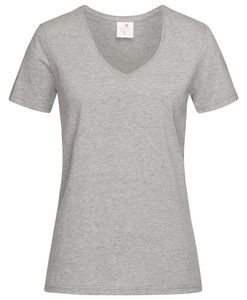 Stedman STE2700 - Classic women's v-neck t-shirt Grey Heather