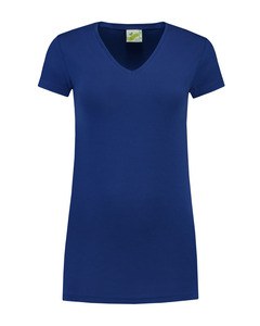 Lemon & Soda LEM1262 - T-shirt V-neck cot/elast SS for her Royal Blue
