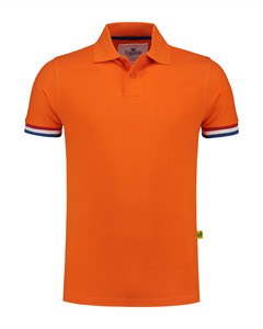 Lemon & Soda LEM3505 - SS Flag Polo Shirt Orange