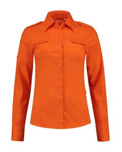 Lemon & Soda LEM3912 - Shirt Twill LS for her Orange