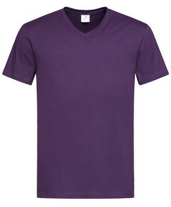 Stedman STE2300 - V-neck t-shirt for men CLASSIC Deep Berry