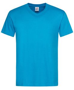 Stedman STE2300 - V-neck t-shirt for men CLASSIC Ocean Blue