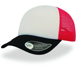 Atlantis AT011 - Rapper Cap White/ Red/ Black