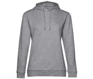 B&C BCW04W - Hooded sweatshirt # woman Heather Grey