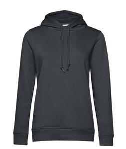 B&C BCW34B - Women's organic hoodie Asphalt