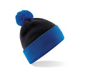 Beechfield BF451 - Two-tone snowstar® beanie Black / Bright Royal