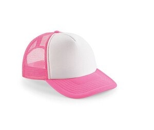 Beechfield BF645 - Vintage Snapback Trucker Fluorescent Pink / White