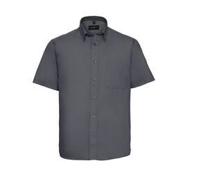 Russell Collection JZ917 - Men's 100% Cotton Twill Shirt Zinc